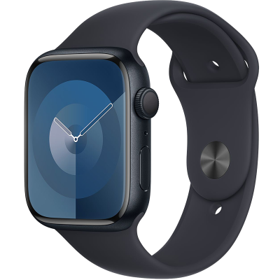 Умные часы  Apple Watch Series 9, 45 мм, Sport Band, Midnight, size L