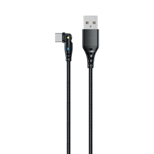 Кабель Stellarway USB-A/C 3A, 1м, нейлоновый с поворотом