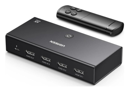 Переключатель UGREEN CM598 15376_ HDMI Switcher 3-в-1. цвет: черный