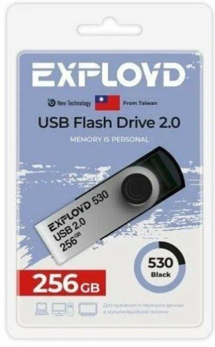 Накопитель USB 2.0 256GB Exployd EX-256GB-530-Black 530 чёрный