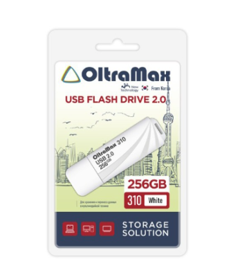 Накопитель USB 2.0 256GB OltraMax OM-256GB-310-White 310 белый