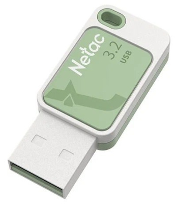 Накопитель USB 3.2 128GB Netac UA31 белый/зелёный