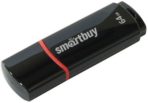 Накопитель USB 2.0 64GB SmartBuy SB64GBCRW-K Crown черный