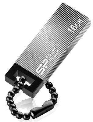 Накопитель USB 2.0 16GB Silicon Power Touch 835 SP016GBUF2835V1T серый