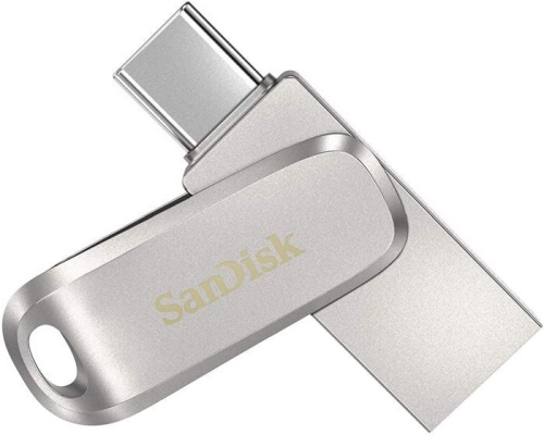 Накопитель USB 3.1 SanDisk Ultra Dual Drive Luxe SDDDC4-1T00-G46 1TB, Type-C, серебристый