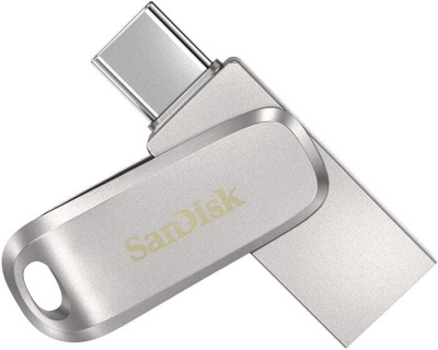 Накопитель USB 3.1 SanDisk Ultra Dual Drive Luxe SDDDC4-1T00-G46 1TB, Type-C, серебристый