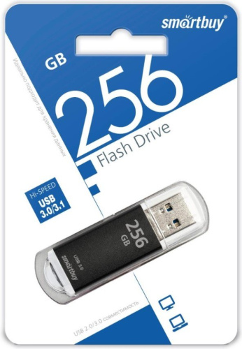 Накопитель USB 3.0 256GB SmartBuy SB256GBVC-K3 V-Cut чёрный