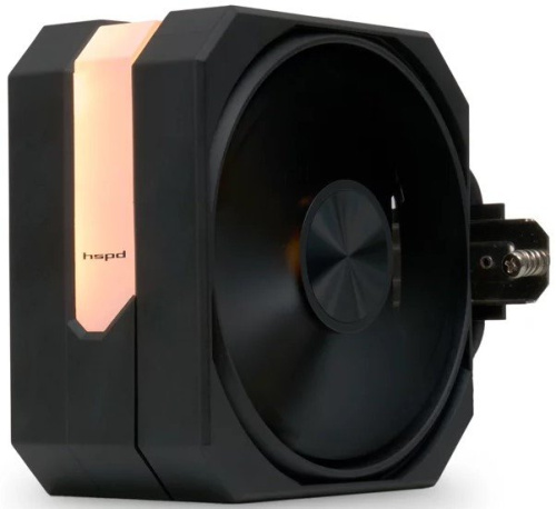 Кулер HSPD A116 BLACK ARGB A116-BKA LGA115x/1200/1700/1851/AM4/AM5 (120mm, TDP 250W, 1650rpm, 68CFM, 25dBa, 4-pin PWM)