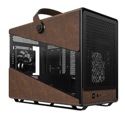 Корпус mATX Montech HERITAGE PRO (B) черный, без БП, боковая панель из закалённого стекла, 2*USB 3.0, USB Type-C