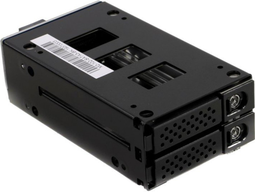 Корзина Procase M2-102-SATA3-BK 2хSATA3/SAS 12G, черный, с замком, hotswap mobie rack module for 2,5" HDD