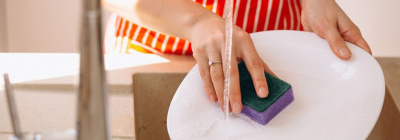 Роскачество исследует, какие микробы живут на губке для мытья посуды /    