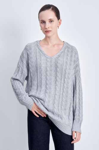 Джемпер свободного силуэта из хлопка