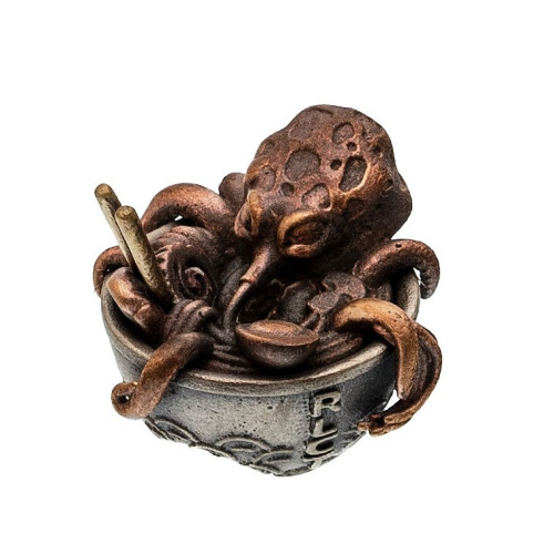 Бусина Ramen, бронза/мельхиор/латунь