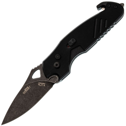 Автоматический складной нож со стропорезом Viking Nordway KA103-1, сталь D2, рукоять G10