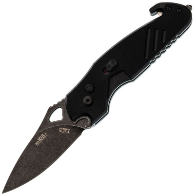 Автоматический складной нож со стропорезом Viking Nordway KA103-1, сталь D2, рукоять G10