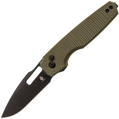 Складной нож Kizer Dogfish, сталь NitroV, рукоять G10, оливковый