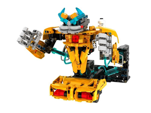 6859_MK Конструктор Боевой робот желтый