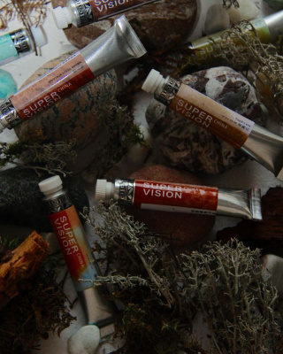 Акварель Super Vision минеральная, "Mineral watercolor" в тубе 8 мл, M2 Schorl