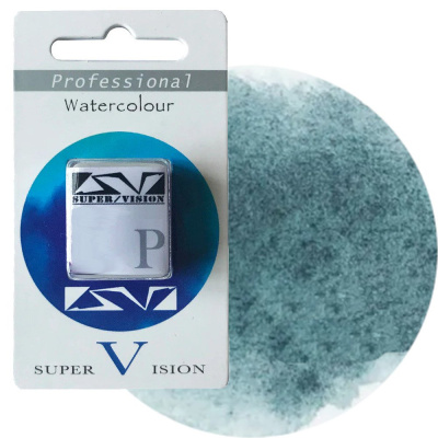 Акварель Super Vision с грануляцией "Watercolor layered" в кювете S1 Sky ink