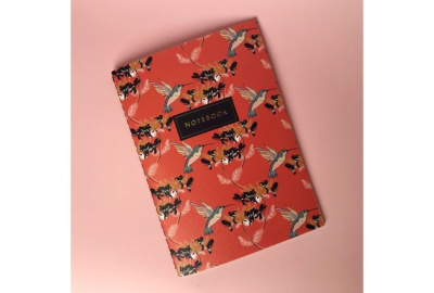 Тетрадь в точку Hummingbird А5 24 л 90 г, золотое тиснение, бумага слоновая кость, сшивка