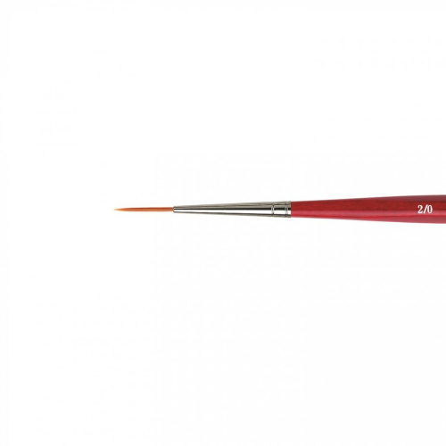 Кисть синтетика №2/0 круглая риггер Da Vinci Cosmotop 1280 короткая ручка