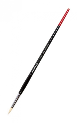 Кисть синтетика жесткая №6 круглая Talens "Amsterdam 351" длинная ручка