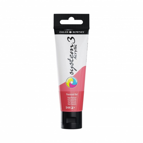 Акрил Daler-Rowney "SYSTEM 3" 59 мл Флуоресцентный красный