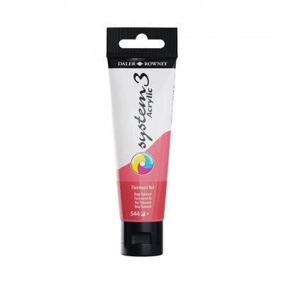 Акрил Daler-Rowney "SYSTEM 3" 59 мл Флуоресцентный красный