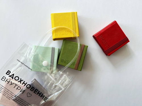 Скетчбук для акварели Inkberry 5х5 см 30 л 230 г 50% хлопка, коричневый