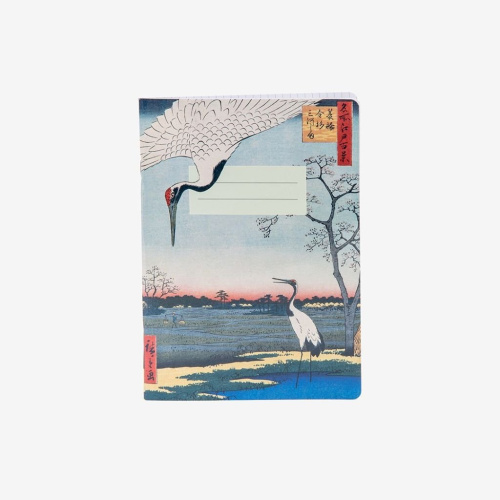 Тетрадь "Микава, Канасуги и Минова из серии "Сто знаменитых видов Эдо", Андо Хиросиге