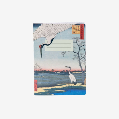 Тетрадь "Микава, Канасуги и Минова из серии "Сто знаменитых видов Эдо", Андо Хиросиге