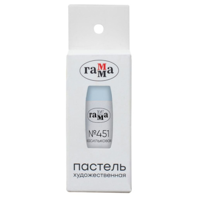 Пастель сухая Гамма, № 451 васильковый, штучная, картон.упак.