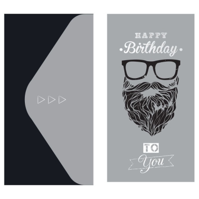 Конверт для денег MESHU "Men's style", 85*164 мм, мат. ламинация, фольга