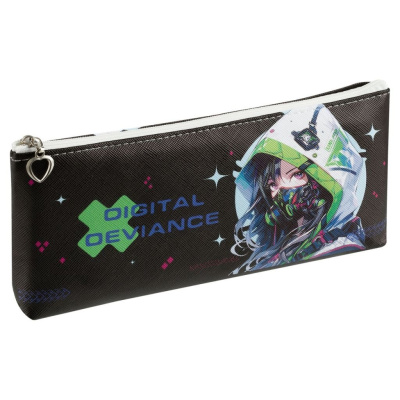 Пенал мягкий MESHU "Digital" 200*85*30 мм, искусственная кожа