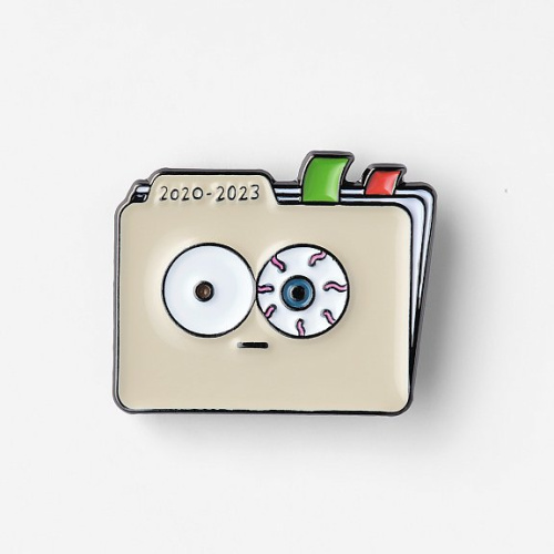 Значок эмалированный "Папка"