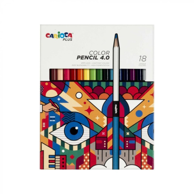 Набор карандашей цветные "Carioca Plus" 18 цв.