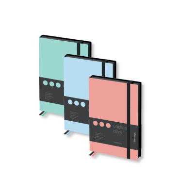 Ежедневник недатированный, кожзам, Berlingo "Instinct" B6 136 л, с резинкой