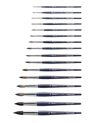 Кисть имитация белки №1 круглая "Tintoretto" на короткой ручке