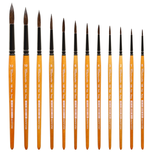 Кисть пони №8 круглая Tintoretto "Pony" на короткой ручке