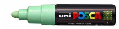 Маркер UNI "POSCA" PC-7M, 4,5-5,5 мм, наконечник пулевидный, цвет салатовый