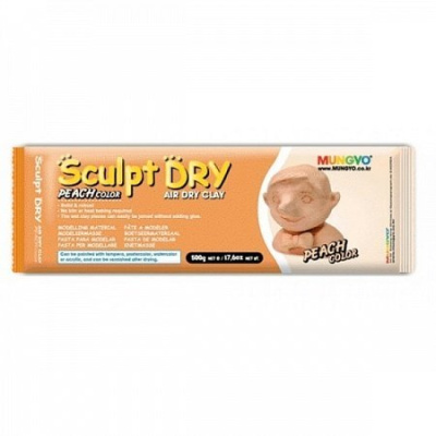 Глина для моделирования Mungyo "Sculpt Dry" 500 г персиковая