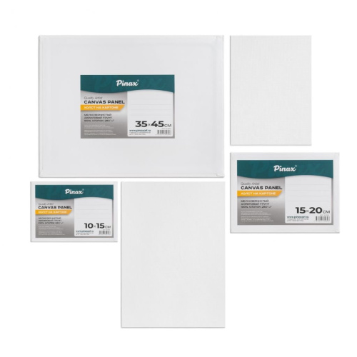 Холст грунтованный на картоне Pinax 280 г 10x10 см