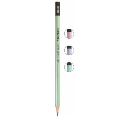 Карандаш чернографитный Acmeliae HB, круглый, корпус перламутровый