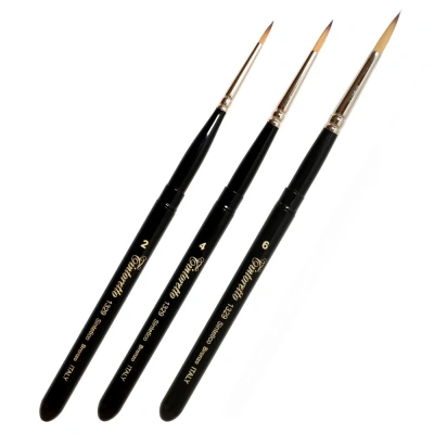 Кисть синтетика №8 круглая "Tintoretto Bronze" складная