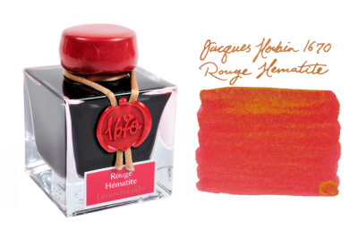 Чернила в банке Herbin Prestige 1670, 50 мл, Rouge Hematite Красный с золотыми блестками