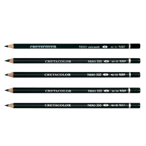 Карандаш водостойкий на масляной основе Cretacolor"Неро" твердость 4, твердый
