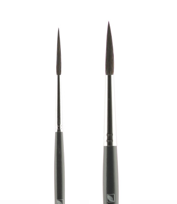 Кисть белка круглая страйпер Альбатрос "Line" длинная ручка