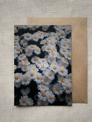 Открытка с шелковым покрытием ISKVSSNO "Привет, ромашки"