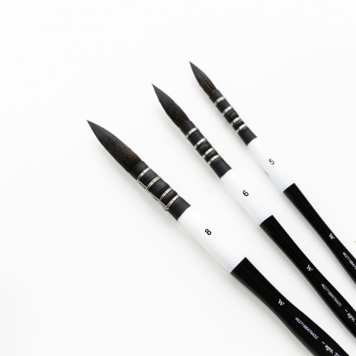 Кисть имитация белки №8 круглая Малевичъ "Blanka"