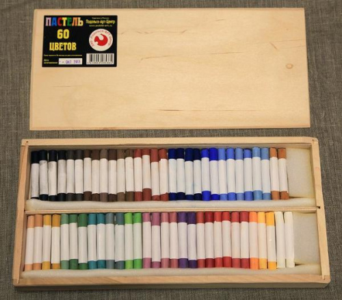 Набор сухой пастели Подольск Арт Центр 60 цв в дереве